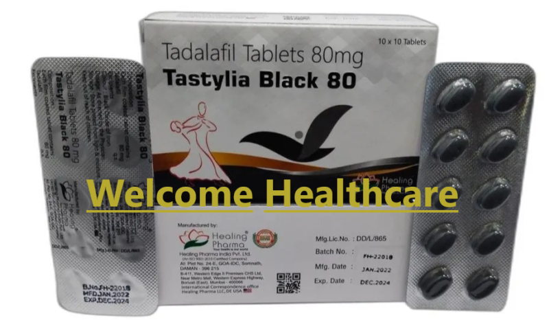 Tastylia 80mg Black Tablet