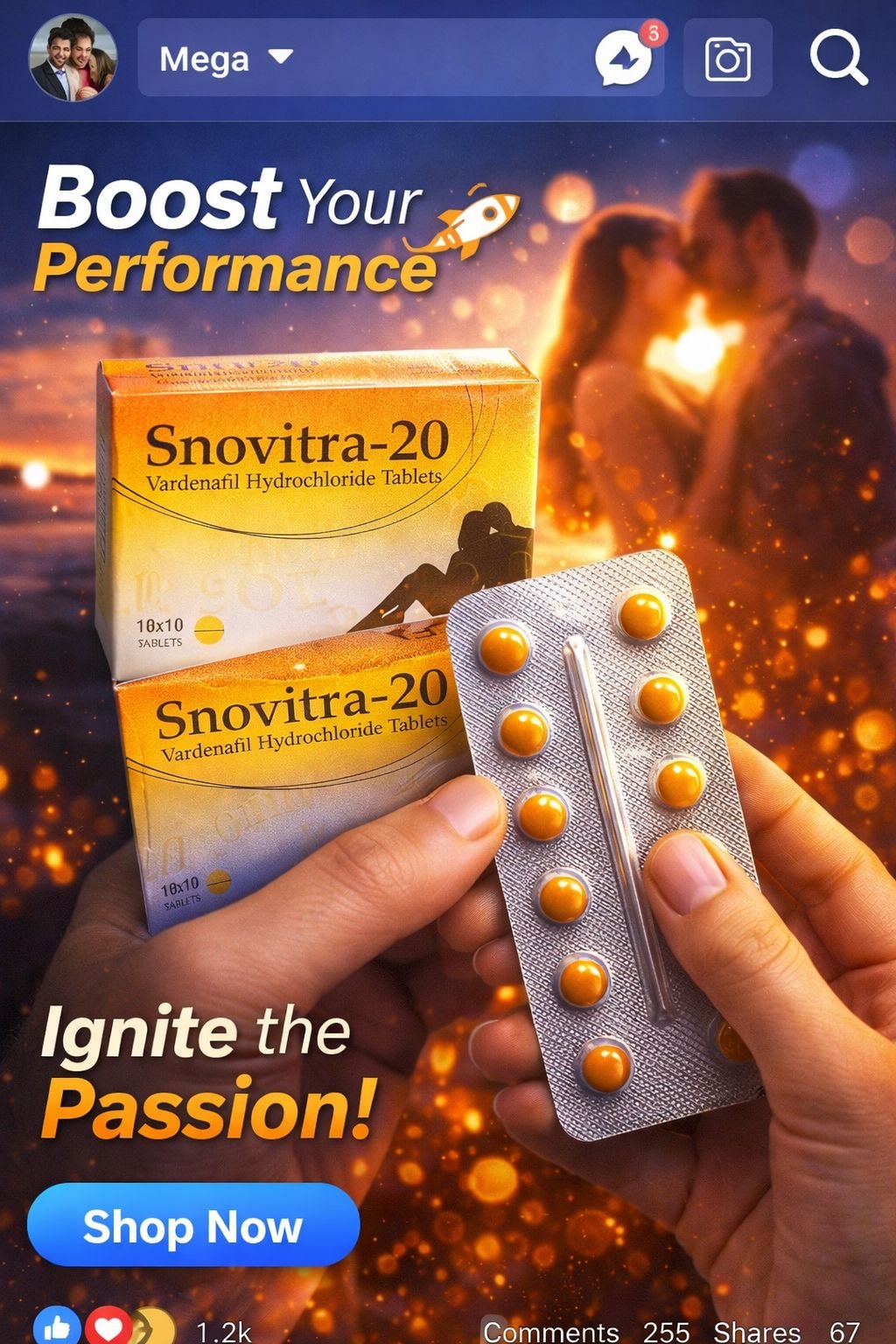 SNOVITRA 20mg TABLET