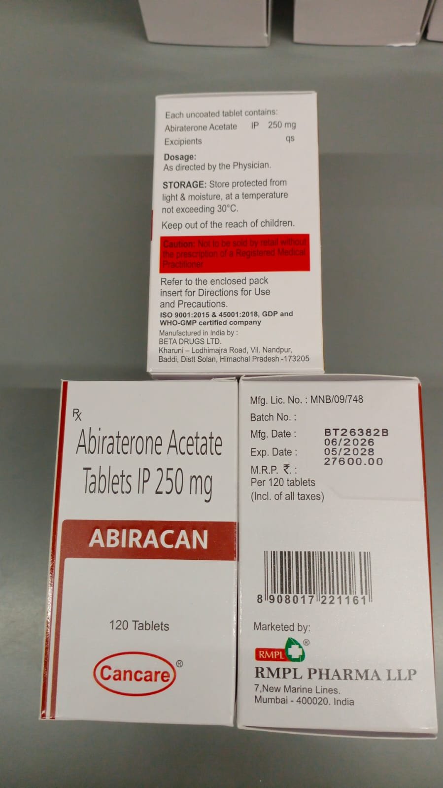 ABIRACAN 250mg TABLET