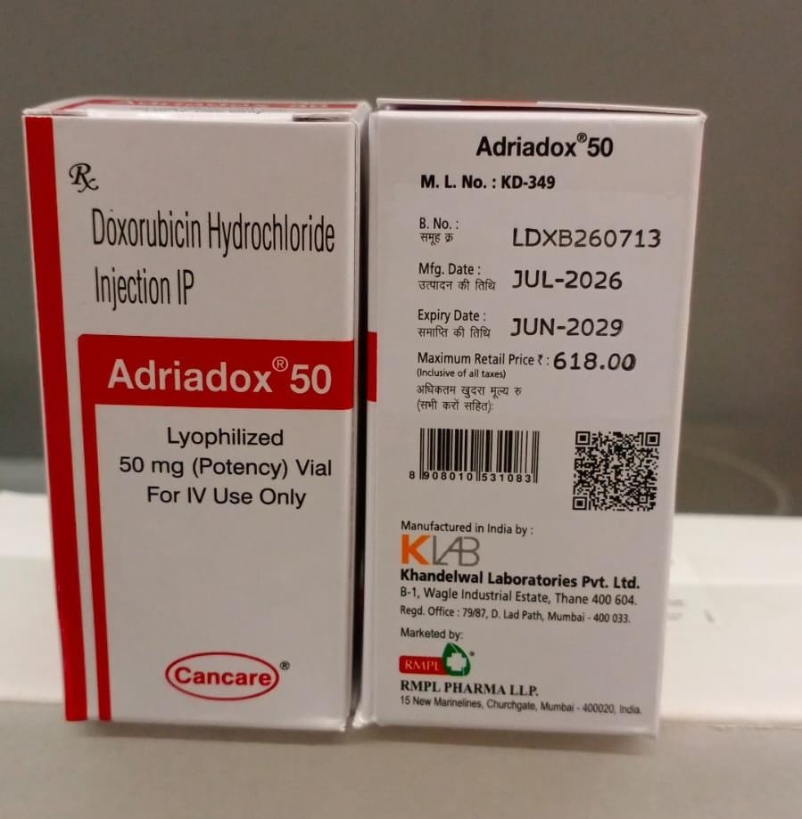 ADRIADOX 50mg INJECTION