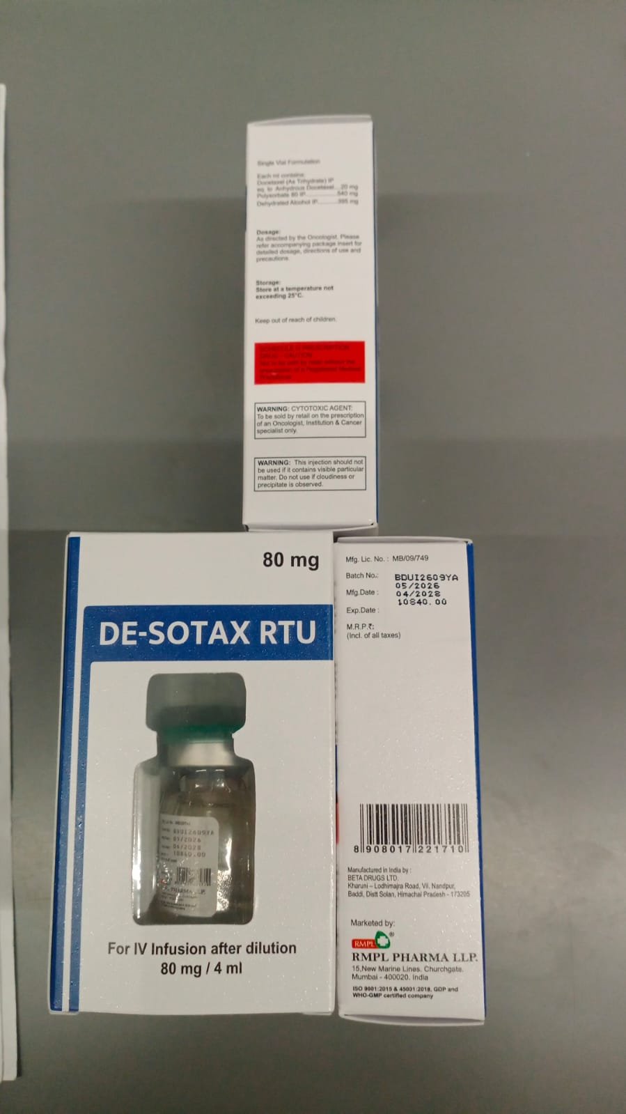 DE-SOTAX RTU 80mg INJECTION