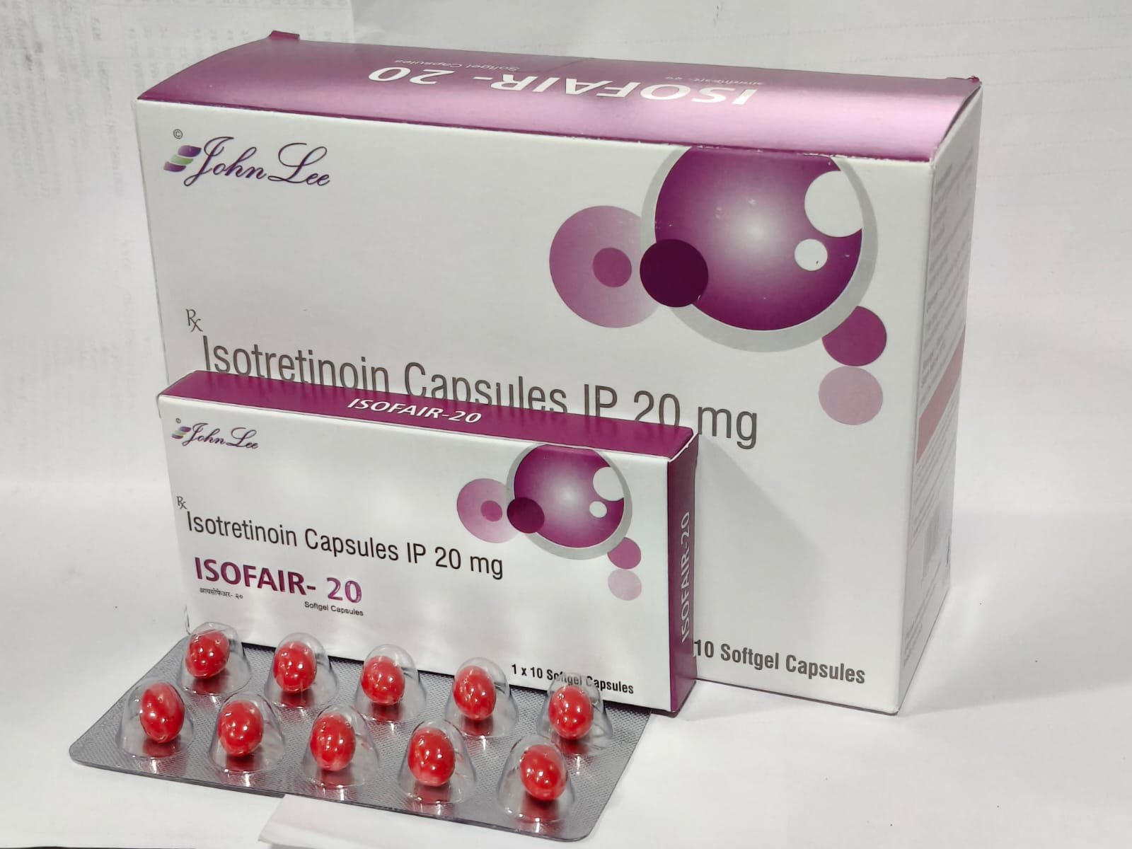 ISOFAIR 20mg CAPSULES
