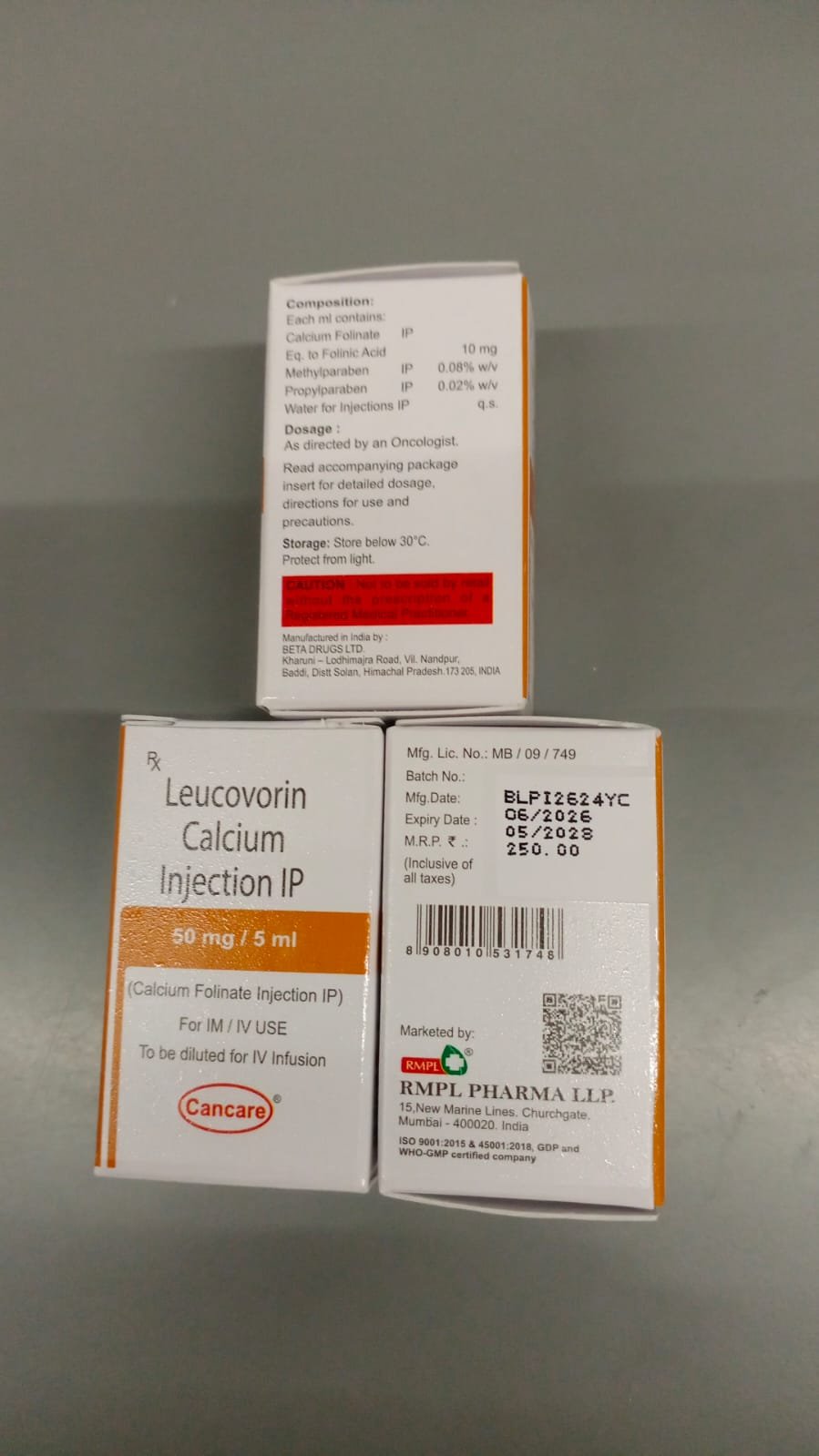 LEUCOVORIN CALCIUM 50mg INJECTION
