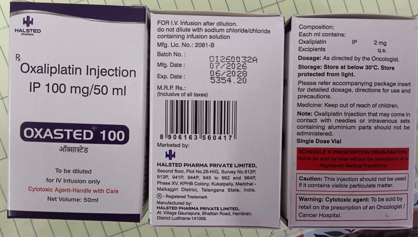 OXASTED 100mg INJECTION